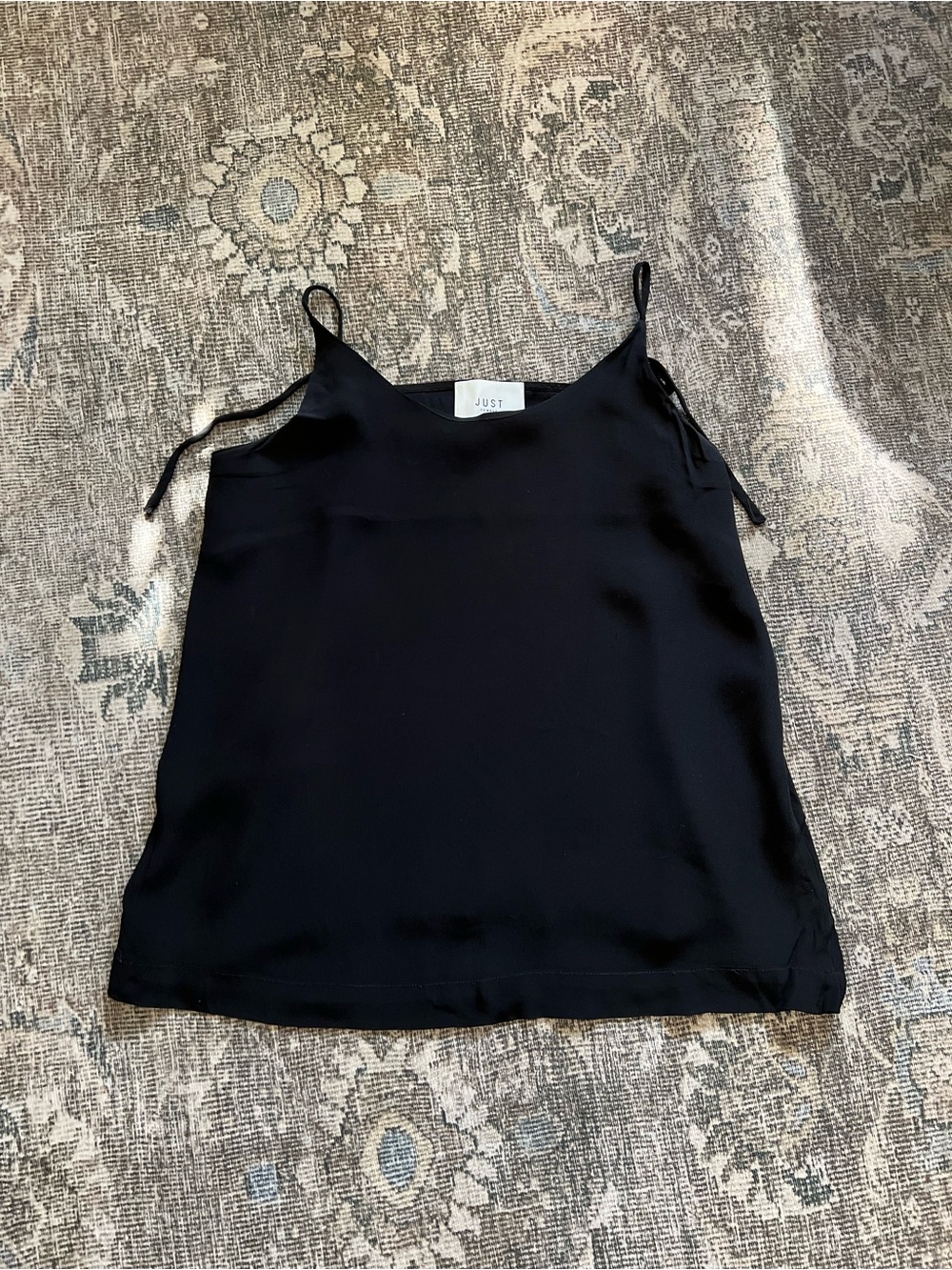 JUST FEMALE Black Trista Singlet Cami Tank Top Sz S